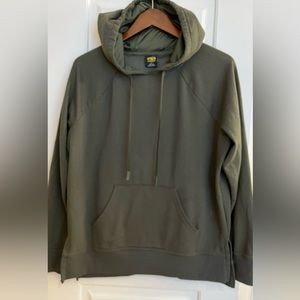 Olive Green Juniors Sweatshirt/Hoodie size Large.